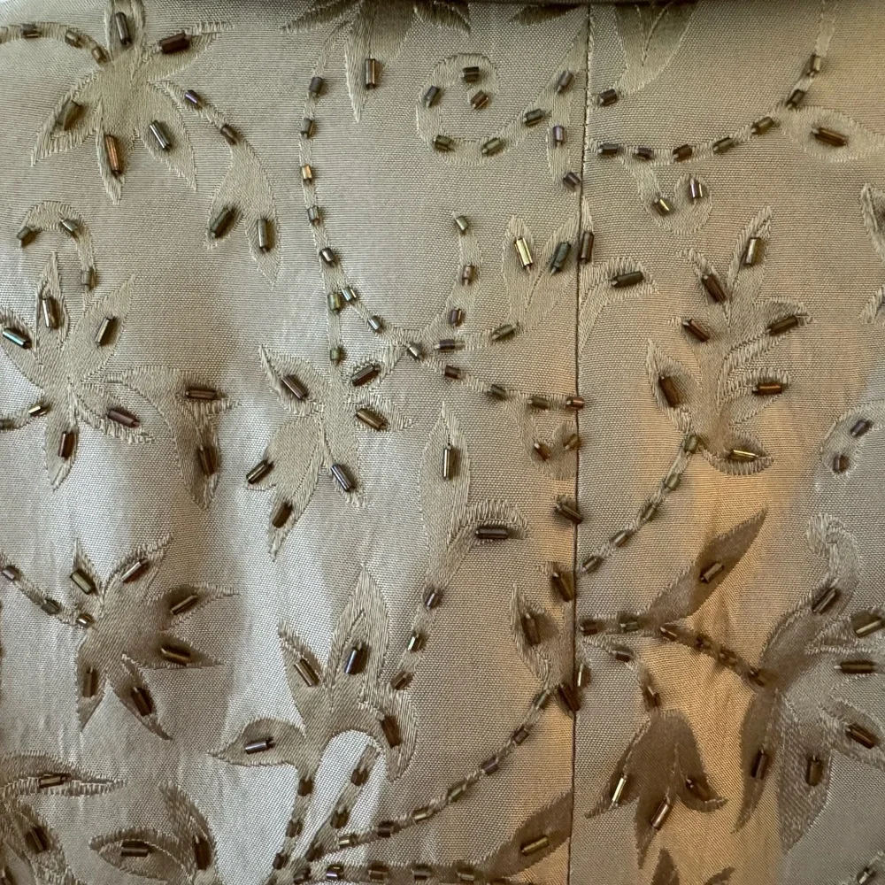 JS Collections  8P Gold Beaded Jacket! Button down , fitted ! High end l… - Picture 5 of 14